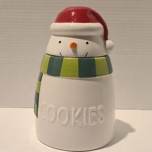 Festive Snowman Cookie Jar